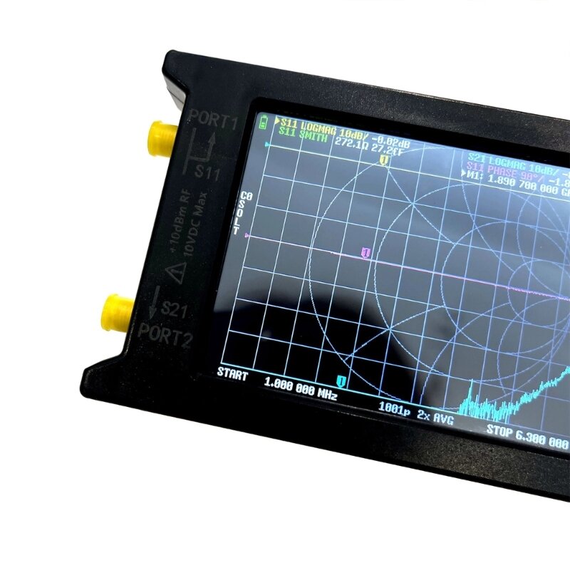 TinyVNA 50kHz-6.3GHz نانومتر ناقلات محلل HF VHF UHF هوائي محلل دروبشيب