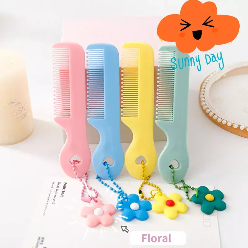 1 Buah sikat rambut kartun lucu Mini untuk bayi perempuan kecil Korea modis binatang indah bayi sisir aksesoris rambut bayi barang murah
