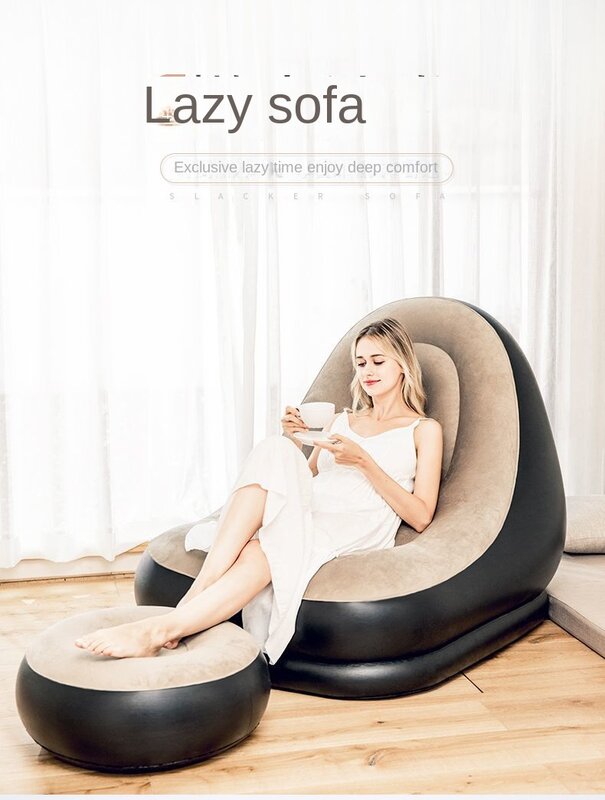 에어 소파 그물 공기주입식 안락 의자, 부드러운 피부 친화적, 투명한 휴대용 팽창식, 1 인용, 레이지