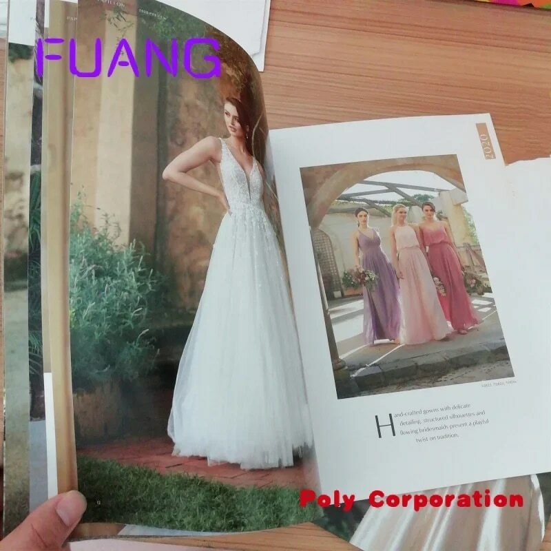Изготовленный на заказ, идеальный Твердый Чехол, полноцветный модный журнал/каталог, фабрика по печати