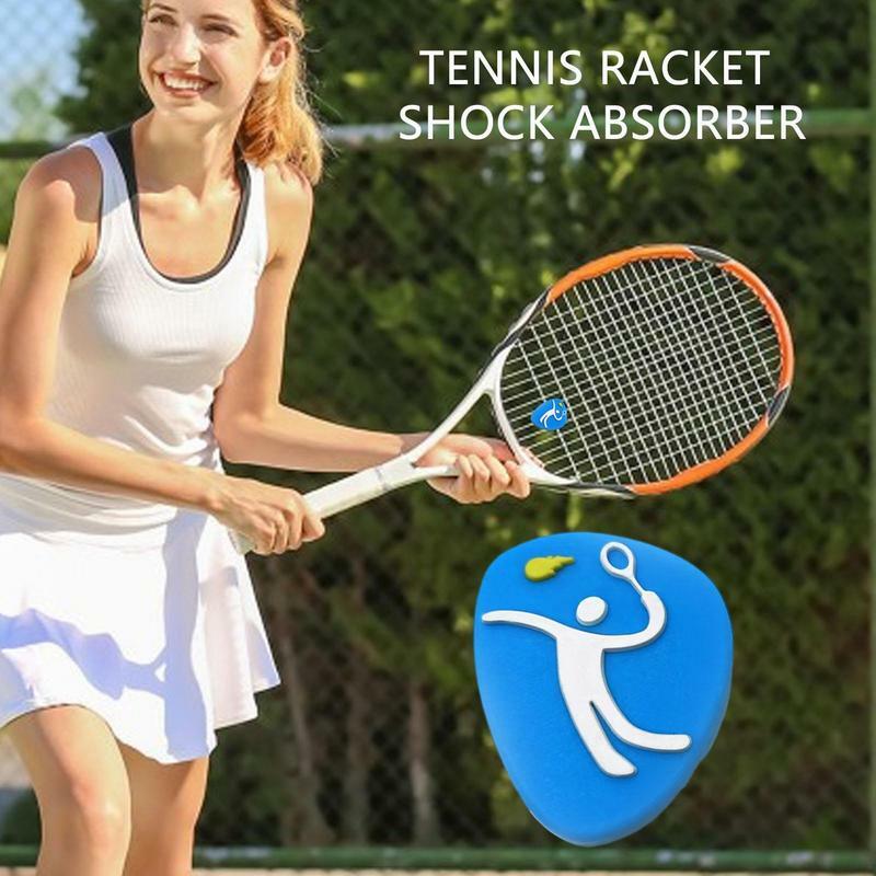 Amortiguadores de vibración de raqueta de tenis de silicona protectora, amortiguador de tenis, accesorios de choque