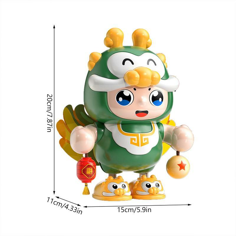 Dancing Singing Toy Electric Chinese Dragon With Music And Lights Spring Festival Decorations Learn To Crawl For Nursery