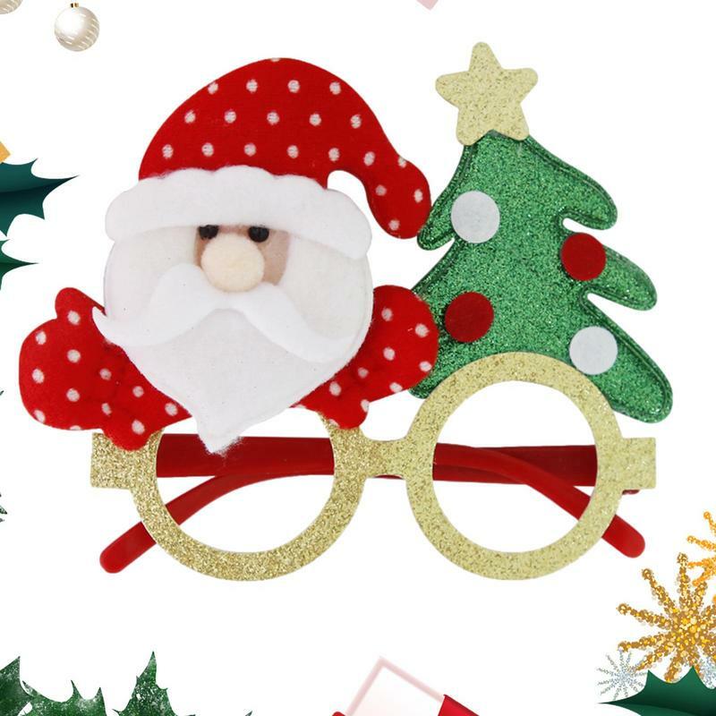 Lunettes drôles créatives pour la fête de Noël, lunettes de faveur, cadre de lunettes, fournitures de fête à thème de la saison, photomaton