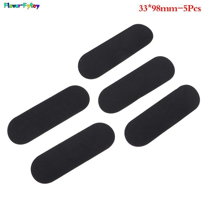 5 pçs preto fingerboard deck uncut fita adesivos preto espuma aderência fita adesivos novidade crianças presente de natal