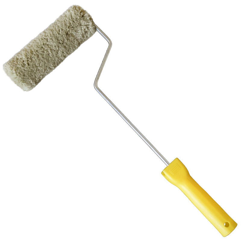 Cepillo de rodillo de resina de 4 "6", herramienta de pasta de mano de nailon de lana gruesa de 15cm de largo, 10 cm