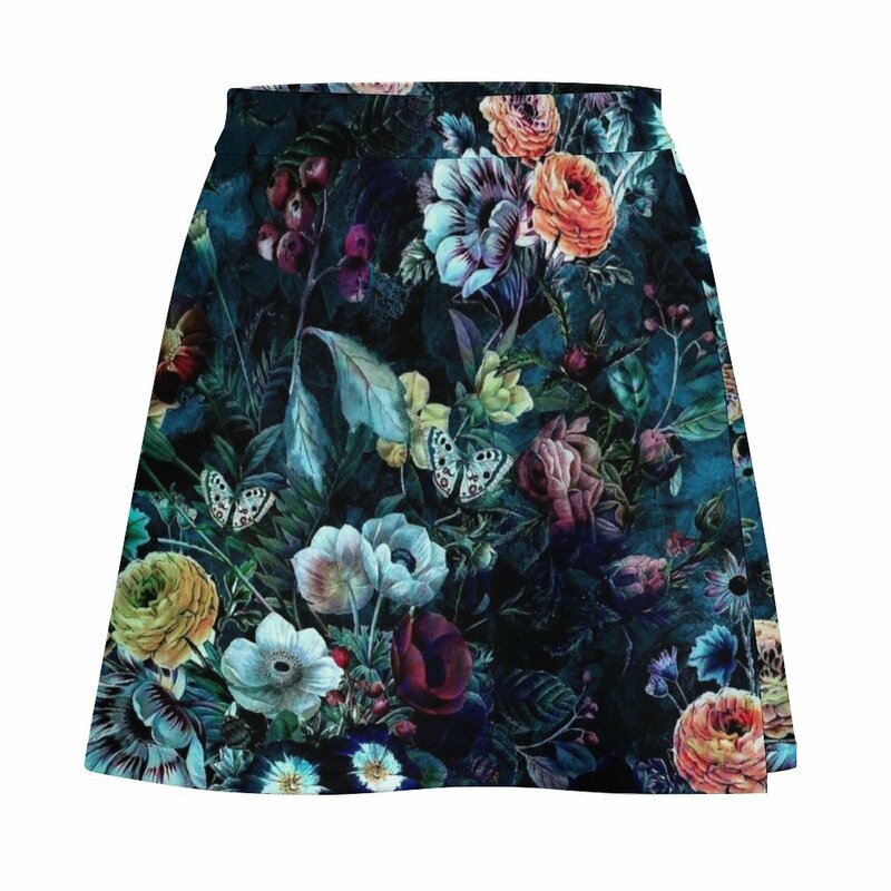 Night Garden Mini Skirt luxury clothes women japanese style