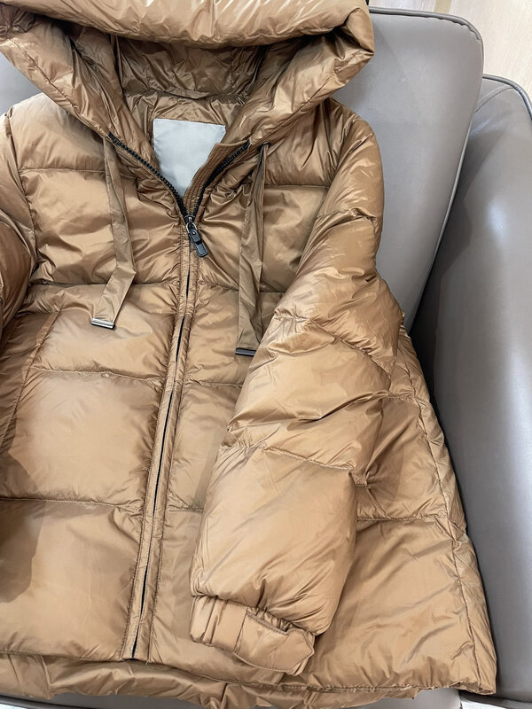 Chaqueta de plumón con capucha para mujer, ropa de alta calidad, invierno, nuevo 020