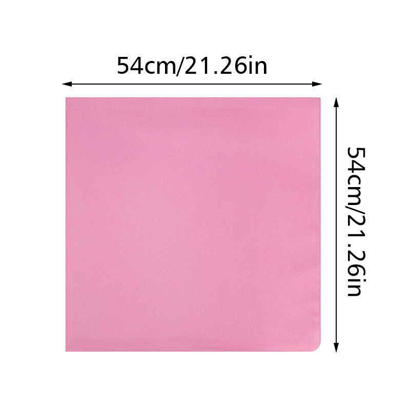 Solid Color Square Scarves Bandana Elegant Lightweight Polyester Hip Hop Headwraps Outdoor Cycling Bike Sweat Absorbent Headband