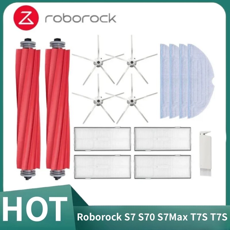 Kit completo de piezas de repuesto para Robot aspirador Roborock, S7, S70, S7Max, T7S, T7S Plus
