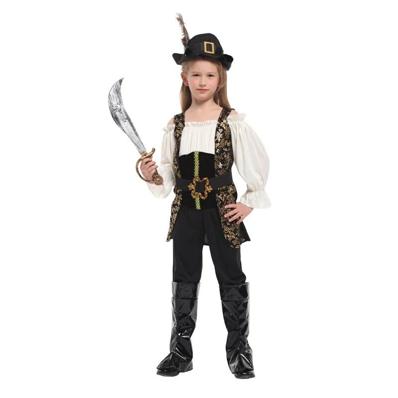 Hero roleplay Costume per bambini ragazze, bambini chivaltous expert Cosplay suit,fancy dress up