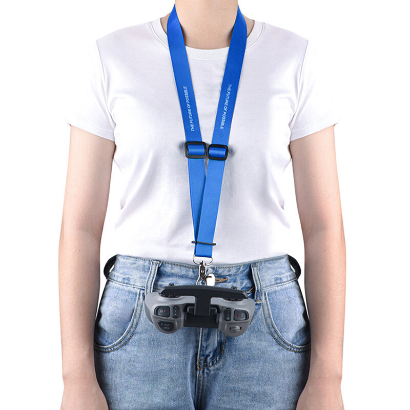 Telecomando gancio supporto staffa cinturino droni cordino da collo cinghia di sicurezza cintura larga accessori per montaggio a tracolla retrattile