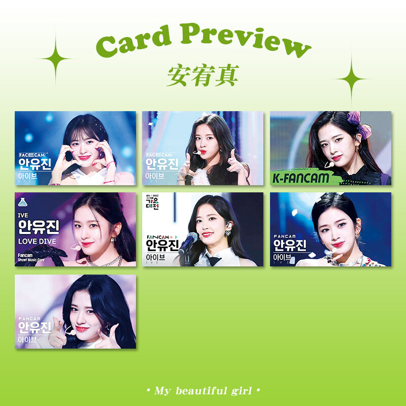 7 teile/satz kpop ive fotocard neues album lomo karte doppelseitige hochwertige postkarte liz leeseo rei won young fans sammlung geschenk