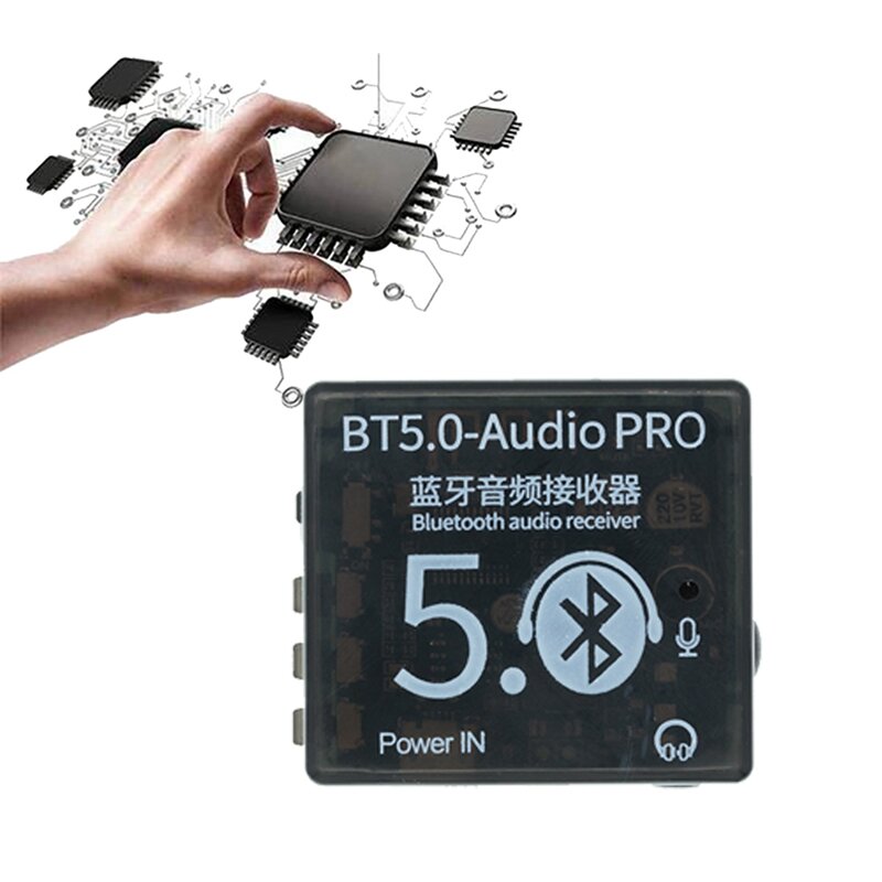BT5.0 PRO Audio Module With Case MP3 Audio Decoder Board Lossless Car Audio Amplifier DIY Audio Decoder Board With Mic