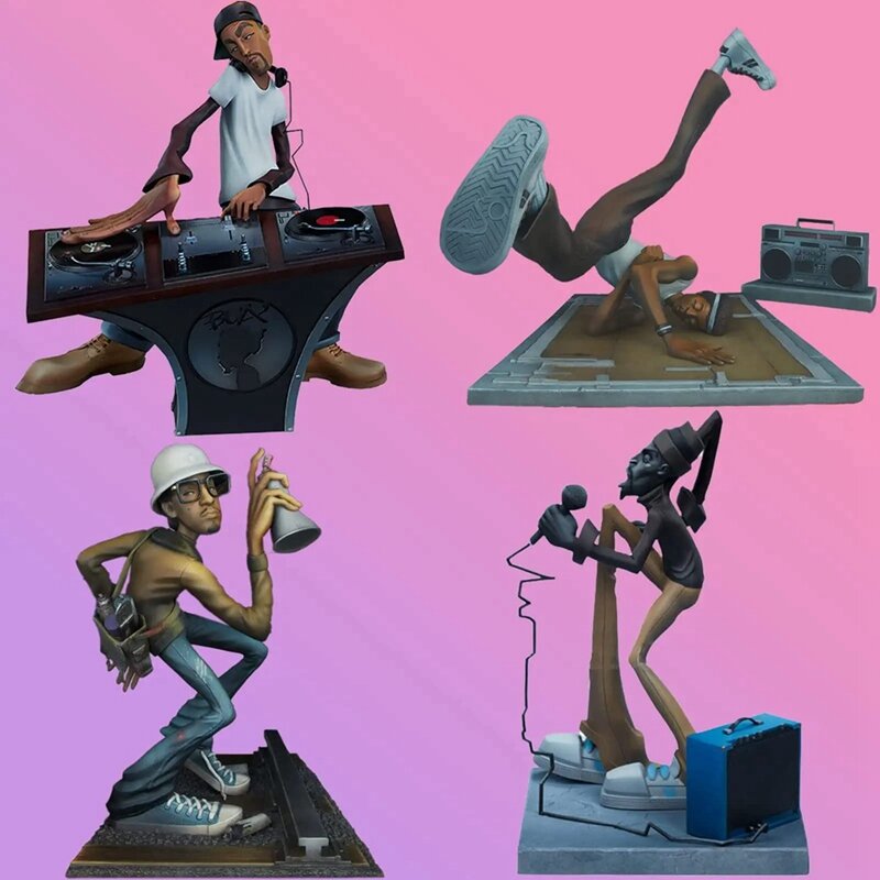 New Hip Hop Elements Sculpture The Elements Of Hip Hop Artist Statue Resin