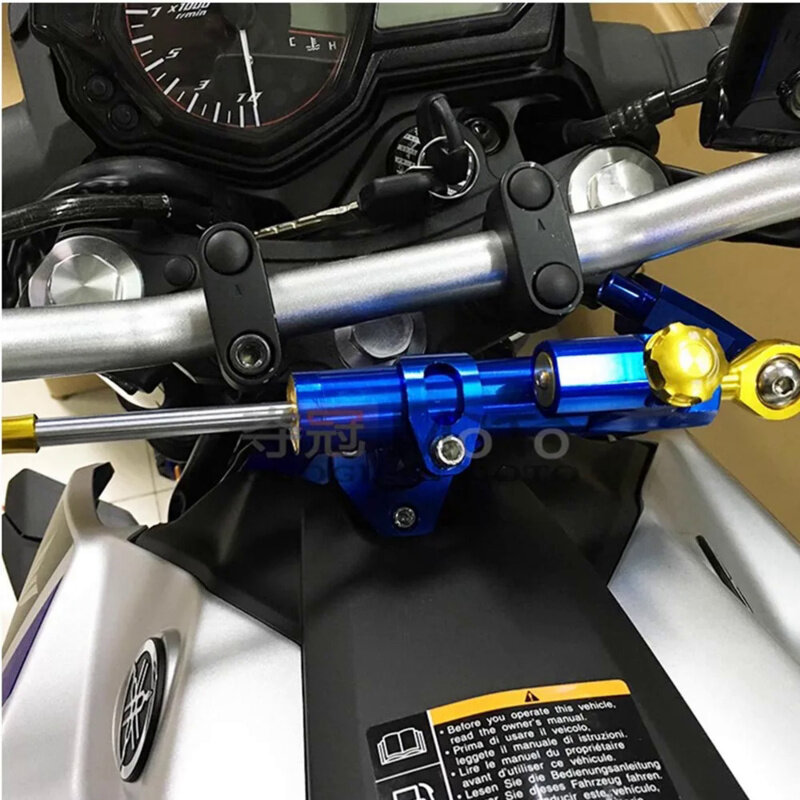 Amortiguador de dirección ajustable para motocicleta, Kit de montaje de soporte de Control de seguridad para YAMAHA MT03, MT-03, 2005-2024, 2023, 2021