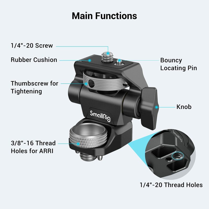 SmallRig DSLR камера регулируемый держатель монитора камеры Поворотный и Наклонный Регулируемый монитор с креплением ARRI-Style 2903