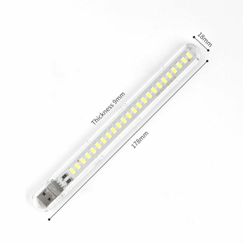 Lámpara de lectura LED de alta calidad, suministros para el hogar, lámpara de mesita de noche USB, energía eficiente, protección ocular, luz LED para interiores, 24 LED