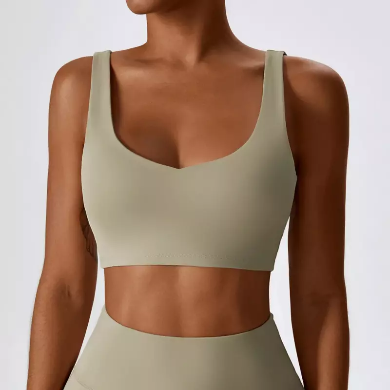 LO Goddess-Top de Yoga para correr, camiseta sin mangas de alta resistencia, sujetador de Yoga desnudo, Sujetador deportivo ajustado que absorbe los golpes