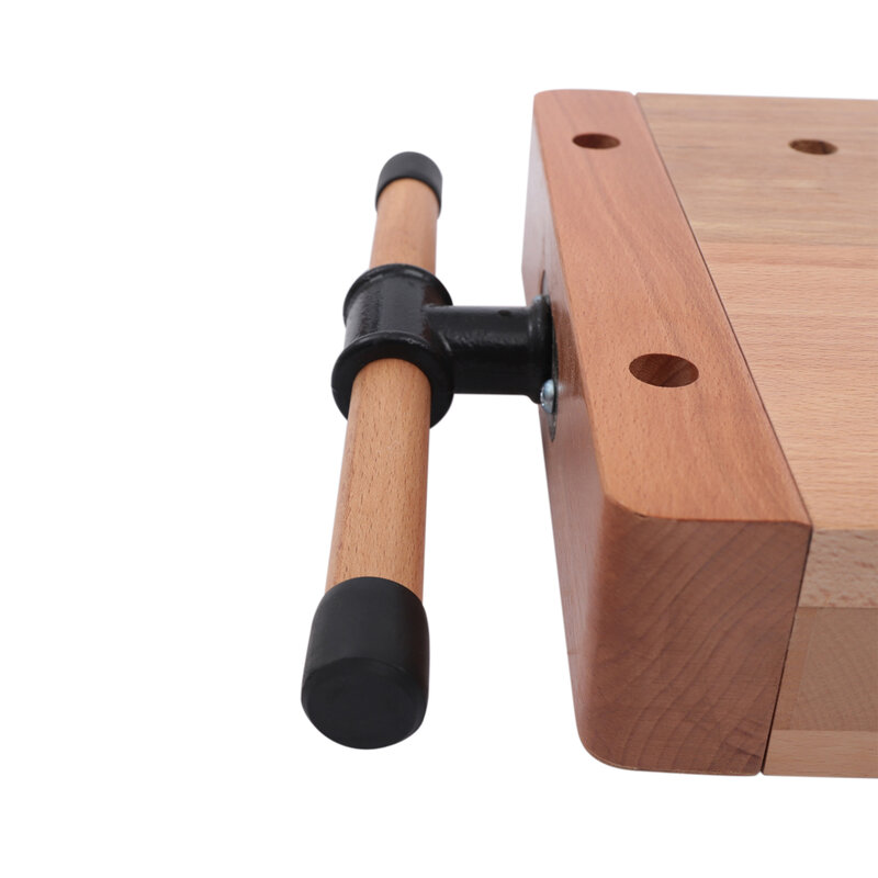 Meja kerja kayu dengan klip pemasangan g-shape