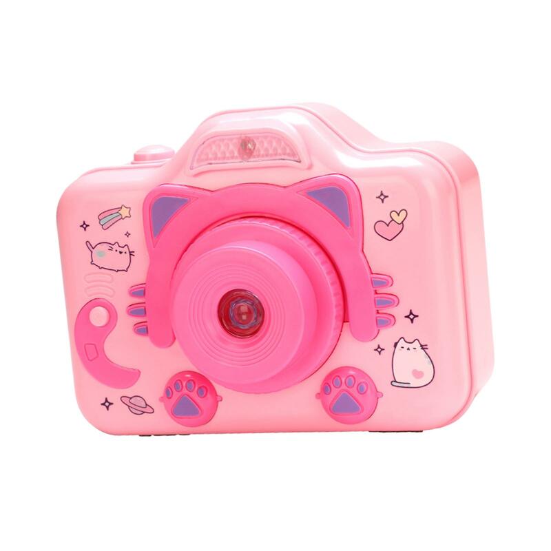 Kids Musical Jewelry Box Camera Design Accessories with Mirror Ornament Light Projection Storage Box Birthday Gifts