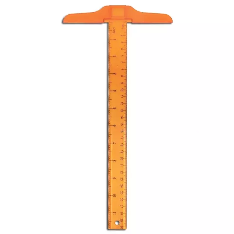 30cm/12inch T-ruler Depression Scale Drawing Ruler DIY Craft General Work Measuring Tool Stationery Office Supplies