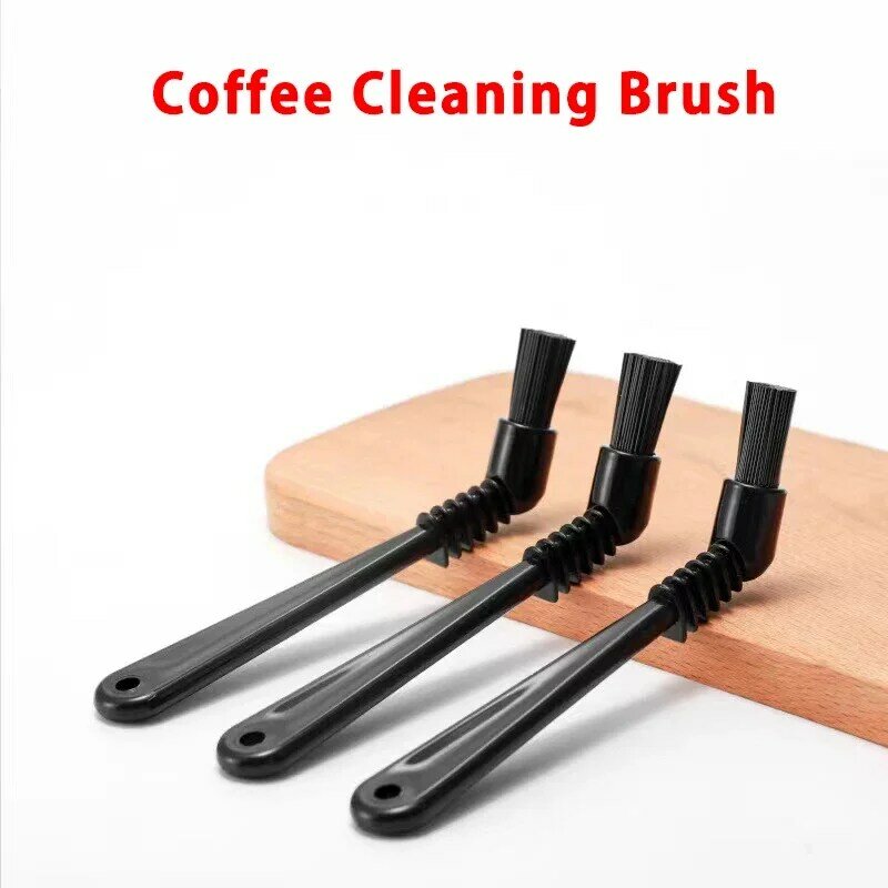 Cepillo de café para máquina de Espresso, herramienta de limpieza de portafiltro de nailon, antiquemaduras, Molinillo, utensilios para Barista