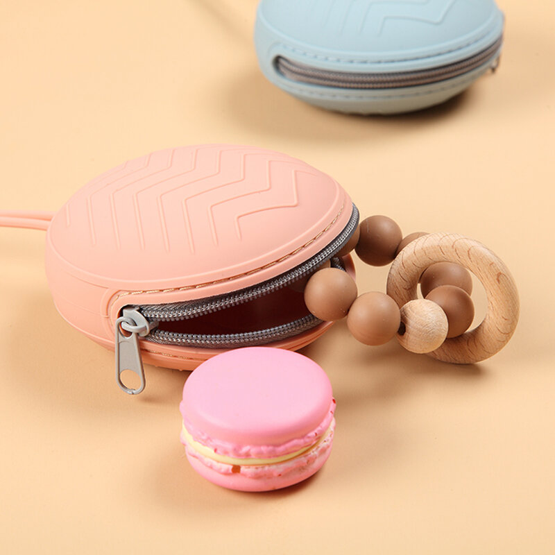 2024New Silicone Zipper Pacifier Box Baby Travel Portable Soother Container Box Food Grade Nipple Case Baby Nursing Accessories