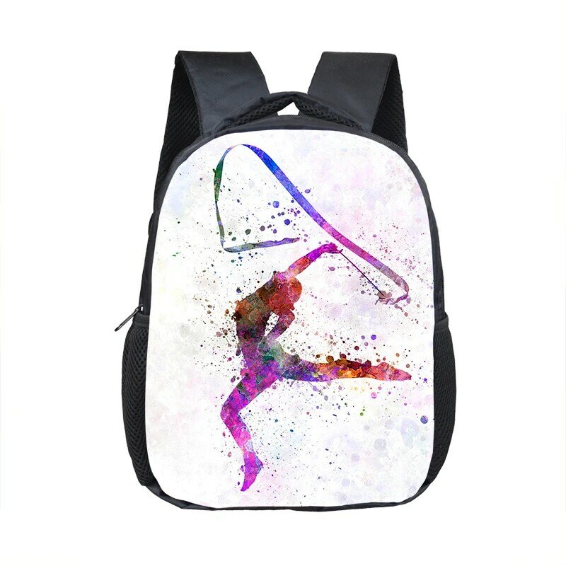 Gymnastics Ballet Art Backpack Baby Girls Kindergarten Bag Children School Bags Kid Toddler School Backpack Diaper Book Bag Gift