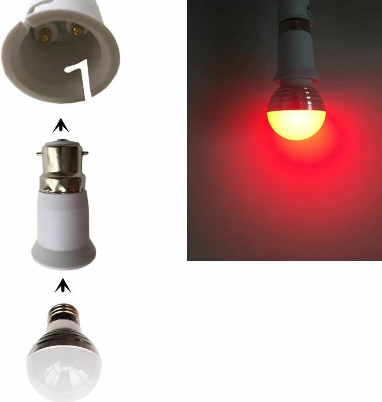Baioneta Light Bulb Adapter, B22 para Edison Parafuso, E27 Lamp Converter, Suporte de luz, Peças de iluminação, 1Pc