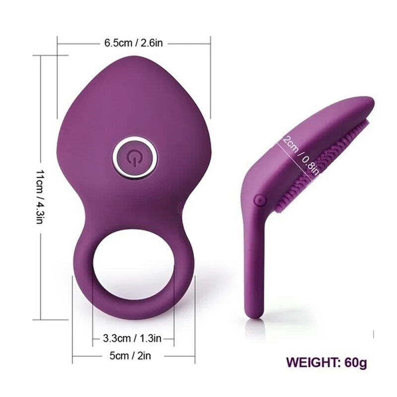 Vibro Cock Enlargement Delay Ejaculation Vagina Orgasm Lock Vibrator Penis Ring Vibrating Clitoris Stimulator Sex Toy For Couple
