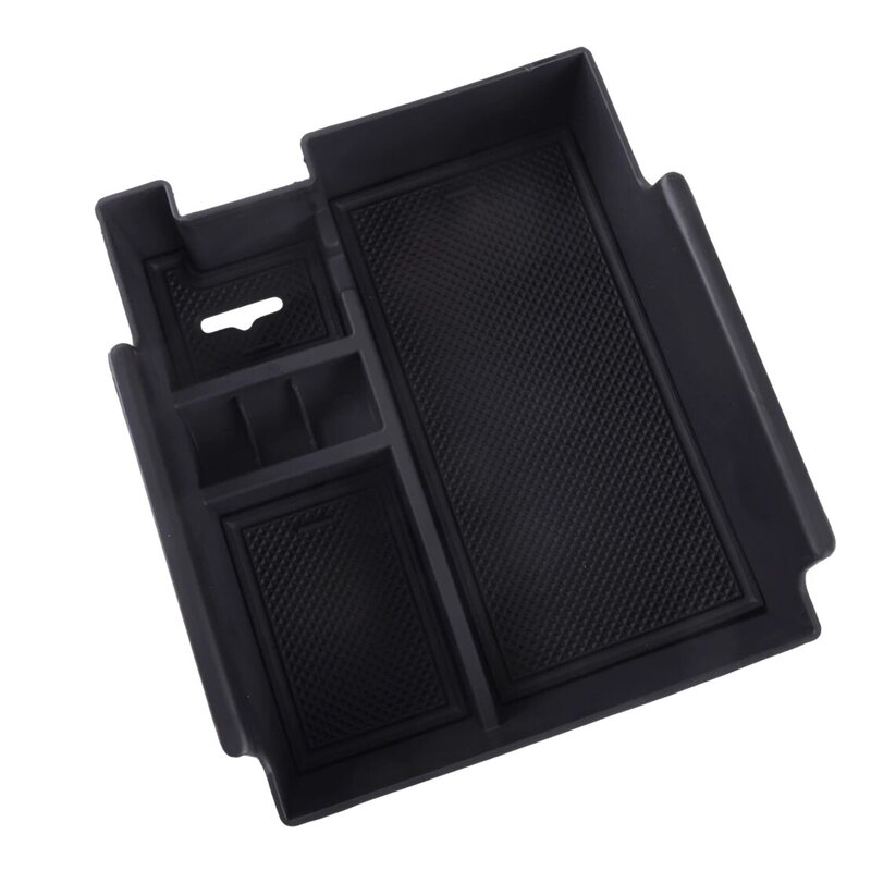 Car Center Console Armrest Organizer Tray Storage Box Holder Container Fit for Ford Explorer 2012-2015 2016 2017 2018 2019 Black