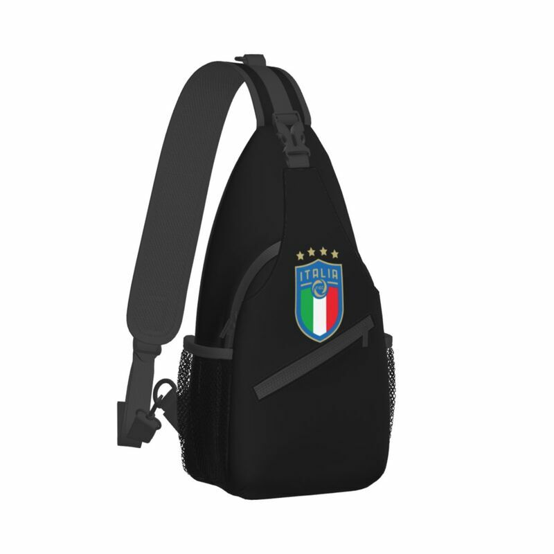 Italia Figc Sling Crossbody Chest Bag Men Cool Italian Football Gift Shoulder Backpack for Travel Cycling