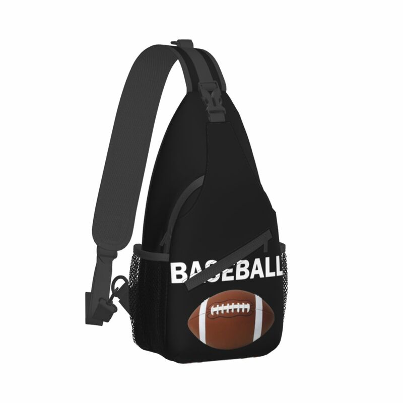Baseball (football) Classic Crossbody Sling Bags Fashion Chest Bag Shoulder Backpack Daypack for Hiking Travel Biking Bag