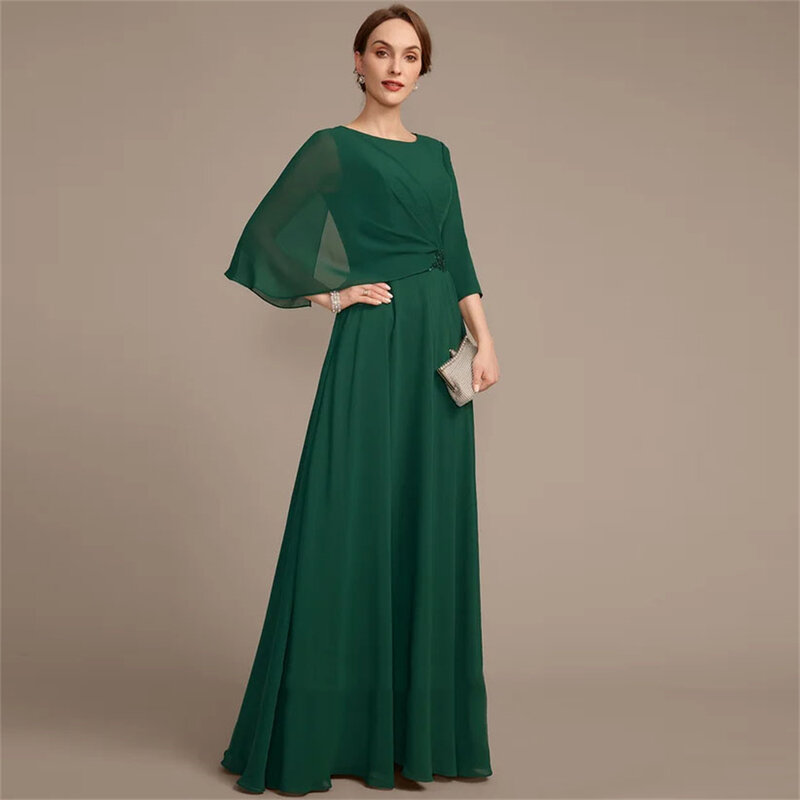 女性のためのエレガントなウェディングドレス,花嫁のための母親のためのドレス,イブニングドレス,シンプルなファッション,新しい,2024