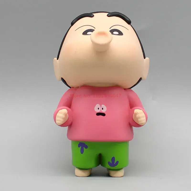 อนิเมะดินสอสี Shin-Chan figuras Toys Shin Chan รุ่น Q ตุ๊กตาขยับแขนขาได้ Manga Figurine Kawaii Doll คอลเลกชันโมเดลเครื่องประดับของขวัญ