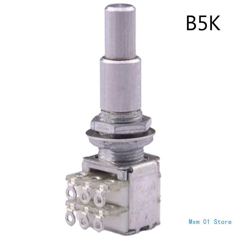 1 PC กีตาร์เบสซ้อน Potentiometer B5K/B10K/B50K/B100K/B250K/B500K ซ้อน drop Shipping