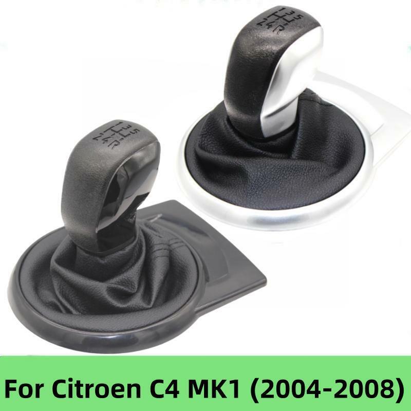 5 gałka skrzyni biegów futerał osłona buta dla Citroen C4 MK1 2004 2005 2006 2007 2008 akcesoria samochodowe do stylizacji