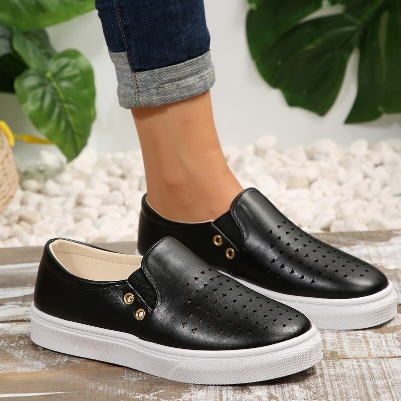 Ladies Sneakers on Sale New Fashion Mid Heel Women's Flats Summer Outdoor Women Casual Slip-on Breathable Sports Shoes Zapatos