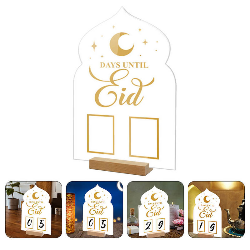 Desk Perpetual Desktop Eid Table Time Planning Countdown Calendar Ornaments 2023 DIY Calendars Office Decor Perpetual