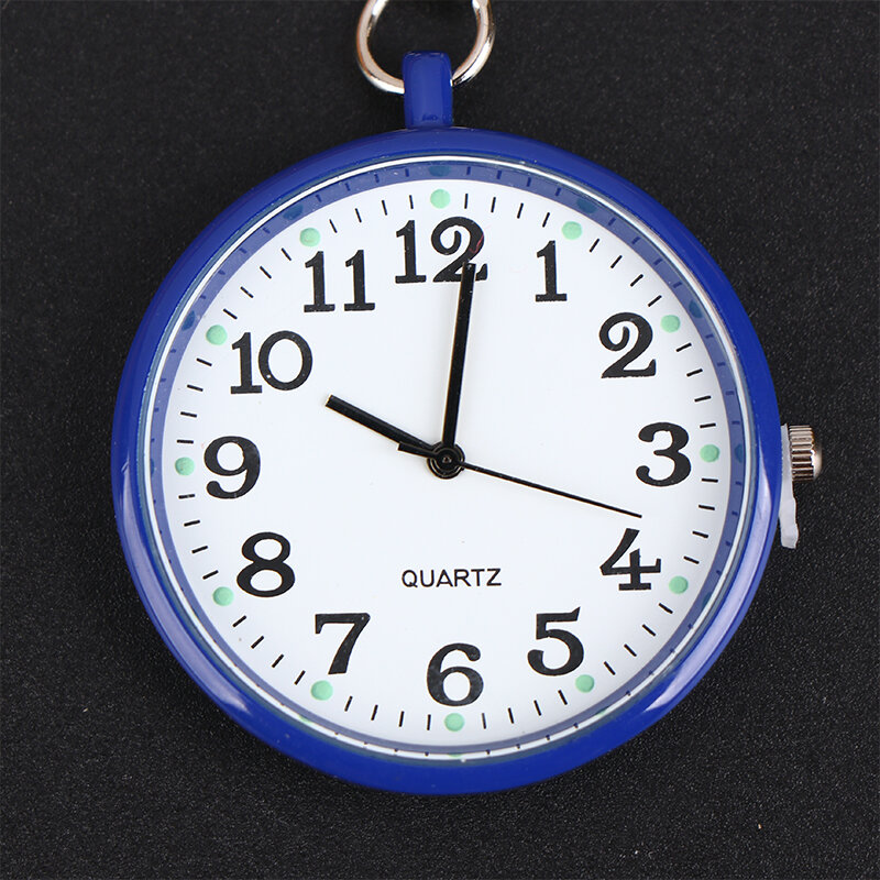 Zakhorloges Nurse Pocket Watch Sleutelhanger Fob Klok Met Batterij Arts Medisch Vintage Horloge Cadeau