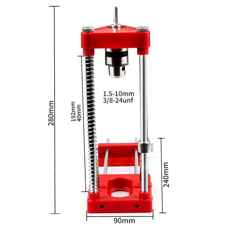 Drill Locator Drilling Jig Drill Punch Locator Drill Guide Aluminum Alloy Woodworking Drilling Template Guide Tool Hand Tools