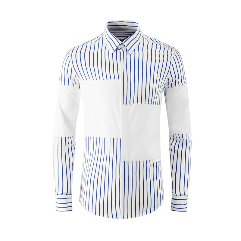 High Quality Luxury Jewelry New Design Shirts For Men Long Sleeves Stripes Mens Shirtsgood