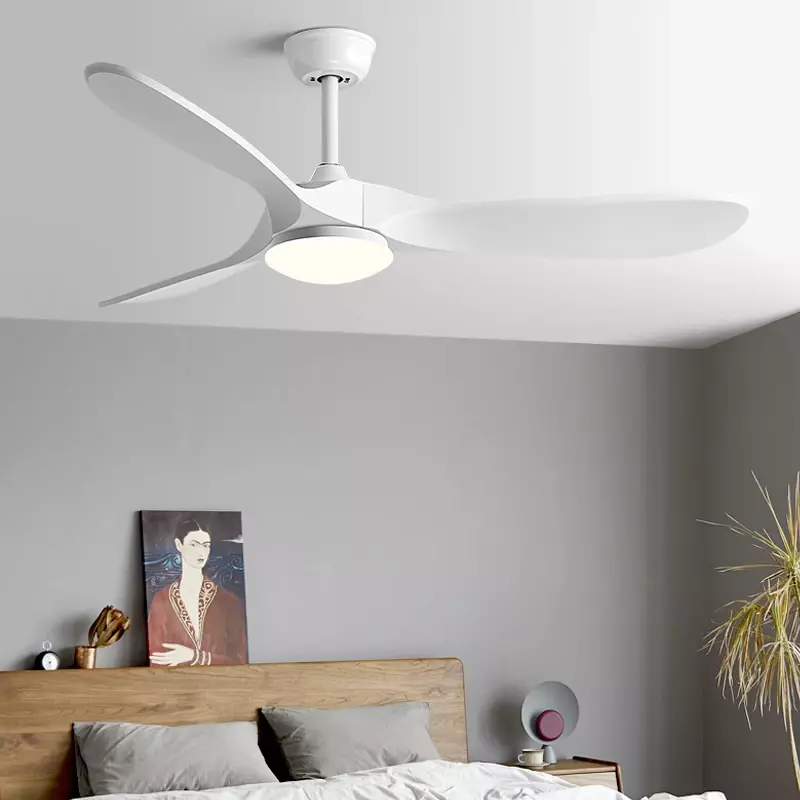 3 ABS blade DC 30W pure copper motor Ceiling Fan with Remote Control and Full Spectrum 24W LED Light 42/52/60Inch
