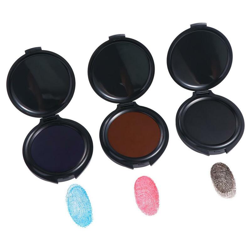 3 Color Business Contract Finance Clear Stamping Mini Fingerprint Ink Pad Office Supplies Fingerprint Kit Thumbprint Ink Pad