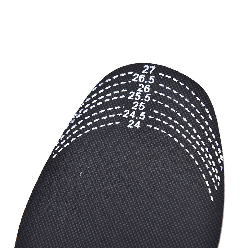 1 Pair Black Adjustable Scalable Insoles Cushion Foot Inserts Shoe Pads Insoles Man Bamboo Charcoal Deodorant