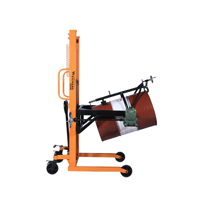 hot sale china Electric oil drum Lifter 350kg 1.6m oil drum stacker for cargo