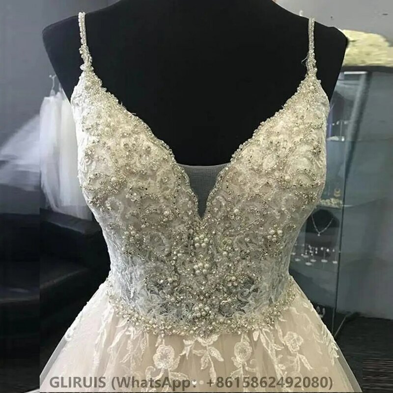A-line Wedding Dress V Neck Sexy Backless Bridal Gown Vestido De Novia Wedding Dresses