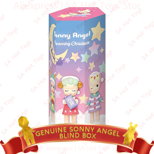 Подлинная мультяшная кукла Sonny Angel глухая коробка, украшение для экрана, Рождественский подарок на день рождения, таинственный сюрприз, милые коллекционные предметы