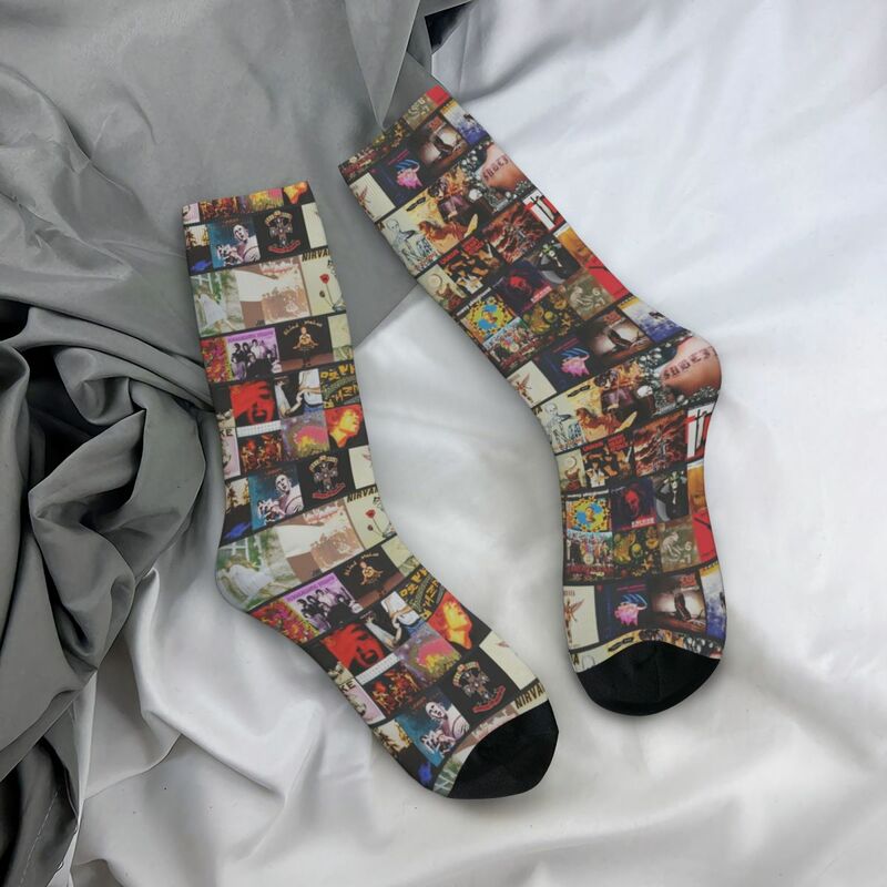 Kaus kaki seni Album stoking Super lembut Harajuku sepanjang musim aksesoris KAUS KAKI untuk hadiah ulang tahun pria wanita