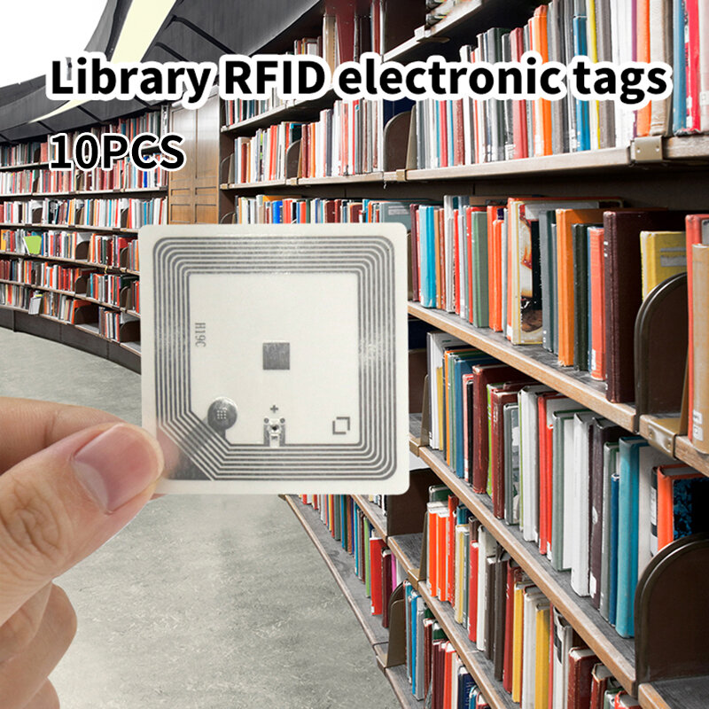 10 stücke nfc tags aufkleber 13,56 mhz rfid nfc tag aufkleber ICODE-SLIX klebe etiketten für buch bibliothek